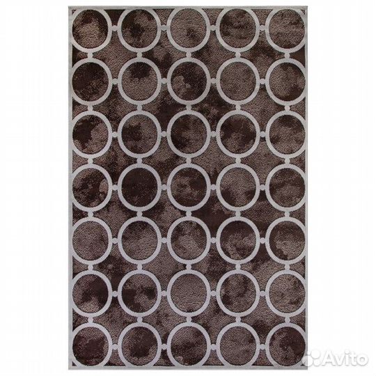 Ковер sierra D713 brown-cream 1500х1900мм коричнев