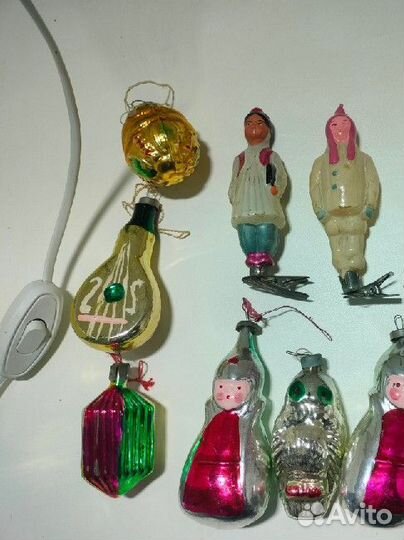 Елочные игрушки СССР на прищепке