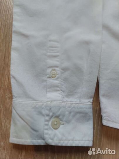 Uniqlo белая рубашка рост 145-155