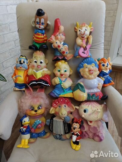 Резиновые игрушки СССР и совпластитал