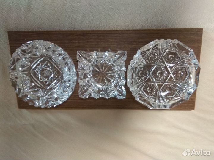 Хрустальные пепельницы СССР ретро