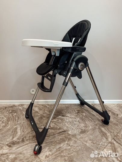 Стул для кормления Peg Perego prima papa черный