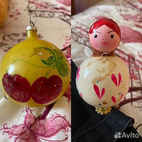 Елочные игрушки СССР, старинные