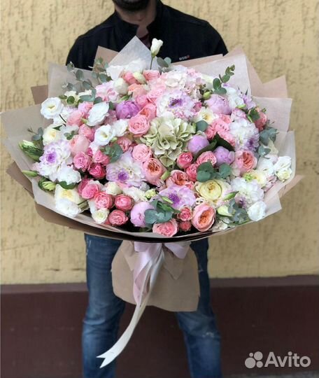 Букет Цветов Розы Пионовидные Розы 21 31 51 101