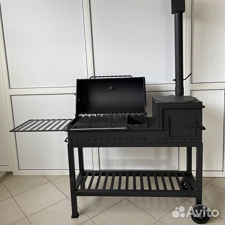 Мангал-гриль-казан «Средний» (на колёсах) 5мм