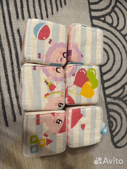 Мягкие кубики большие