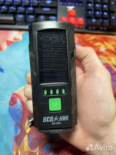 Велофонарь передний