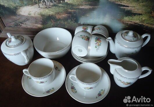 Чайный сервиз Песочное 1955г СССР
