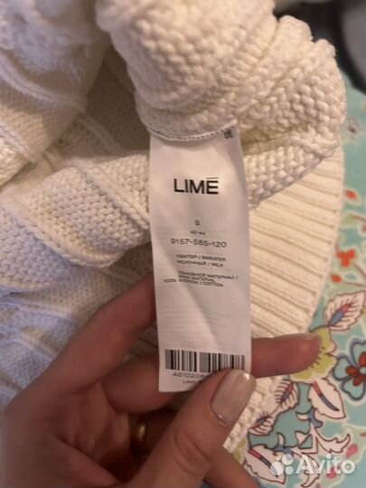 Свитер укороченный lime S