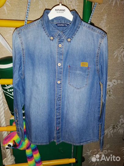 Рубашка джинсовая на мальчика