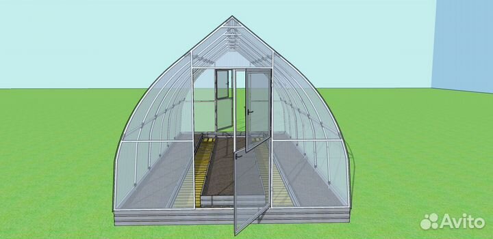 Теплица из поликарбоната 3 на 6 Капелька