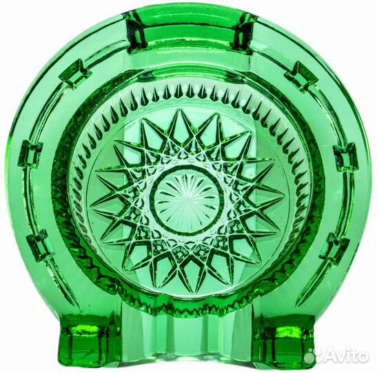 Пепельница подкова цветное стекло СССР