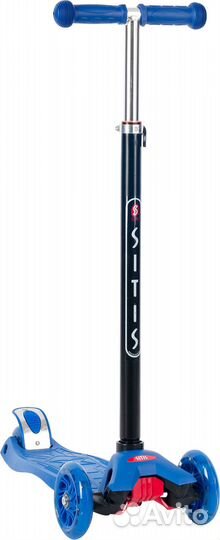 Самокат трехколесный sitis Slicker синий Kra1286