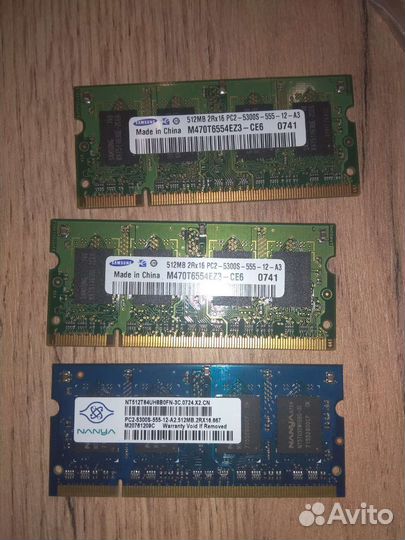 Оперативная память ddr2 для ноутбука