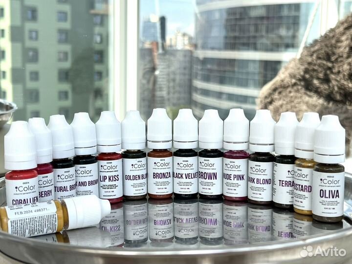 Пигменты новые iColor для перманентного макияжа