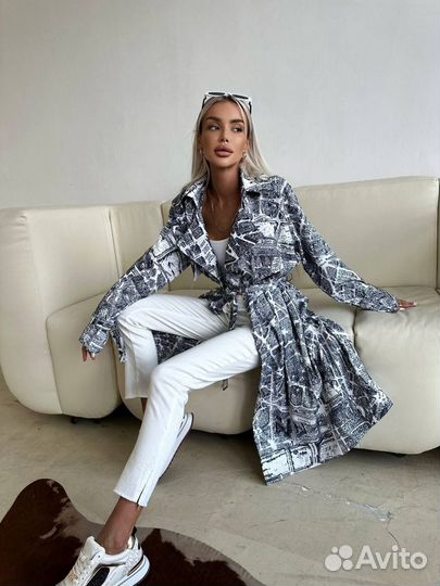 Стильный хлопковый тренч Dior (новая коллекция)