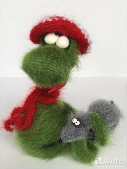 Змеюка интерьерная из мохера