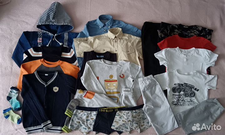 Пакет одежды для мальчика 116 122 размер