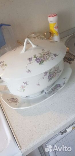 Супница и блюдо М.С.Кузнецов