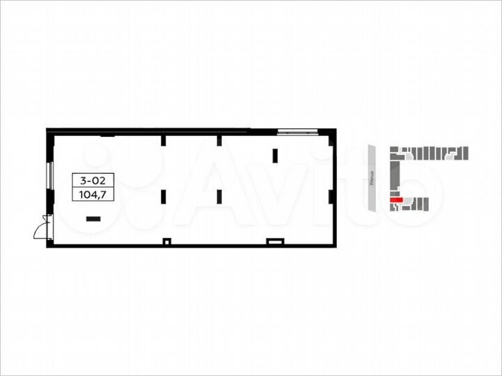 Аренда, торговое помещение, площадь 105.6 кв.м