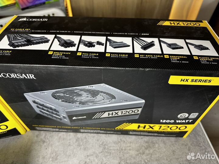 Блок питания Corsair HX1200 80 Plus Platinum полны