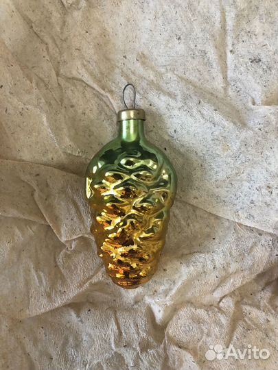 Елочные игрушки СССР шишка