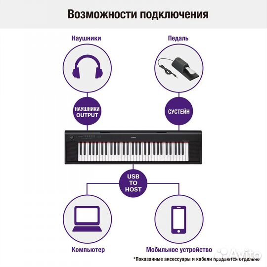 Цифровое пианино yamaha NP-12