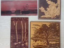 Картины СССР деревянные