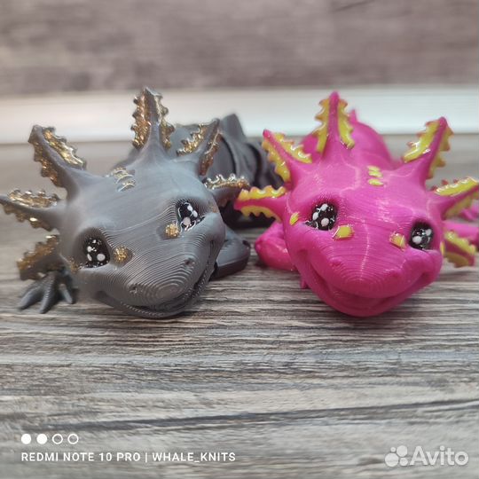 Дракон аксолотль пара на заказ