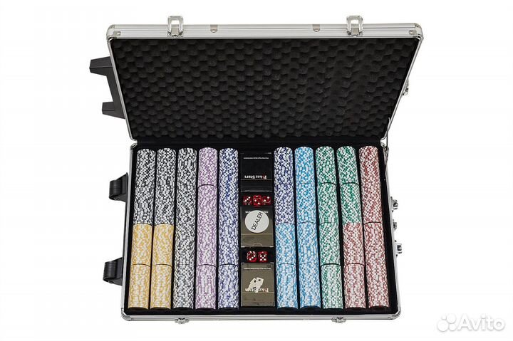 Набор для покера Crown на 1000 фишек 61835