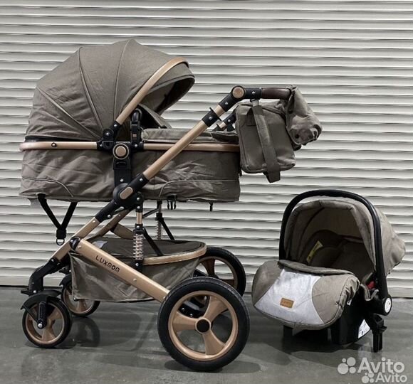 Коляска 3 в 1 Luxmom 518,трансформер, новая