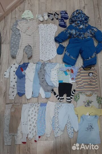 Вещи б/у пакетами от 0-1 года мальчикам