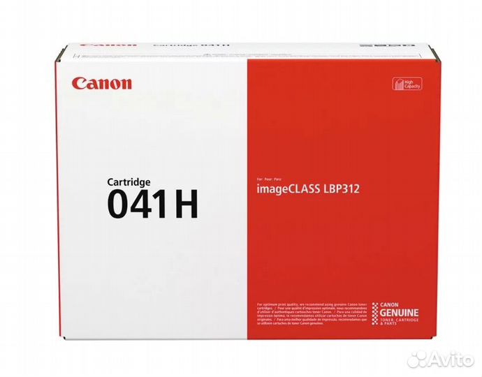 Оригинальный картридж Canon 041H BK черный увеличе
