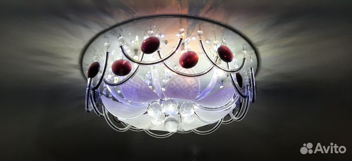 Люстра потолочная светодиодная с пультом