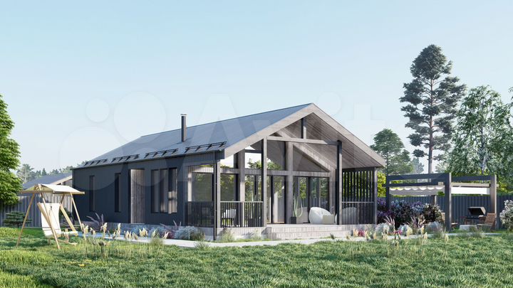 Дом 100 м² на участке 7,8 сот.