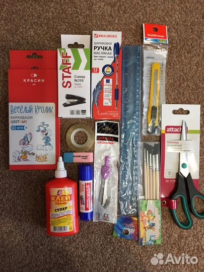 Канцелярия наборы и отдельно. Для школы и офиса