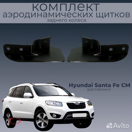 Hyundai Santa Fe CM(рестайлинг),пара аэродинамичес