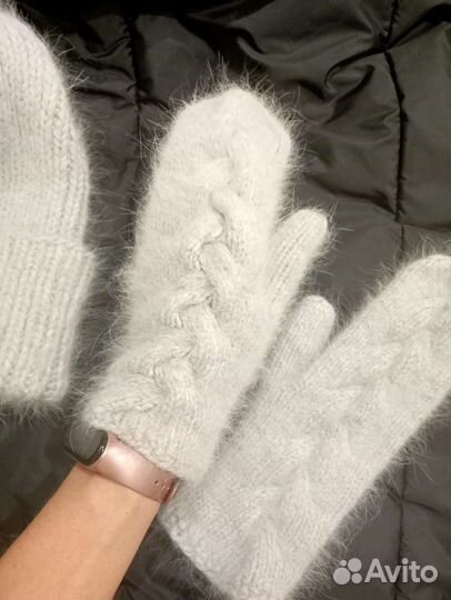 Варежки пух норки