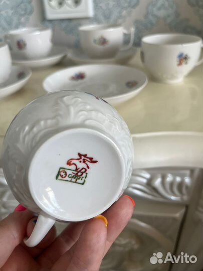 Старинные чайные пары вербилки