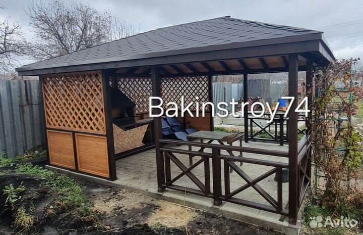 Беседка 6 на 4 метра