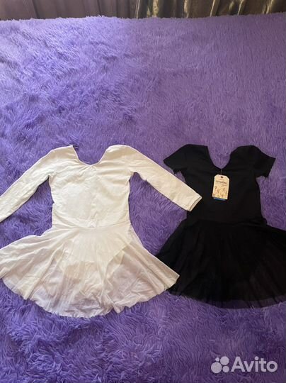 Гимнастический купальник с юбкой