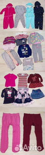 Пакет одежды для девочки от 86 до 98 размера