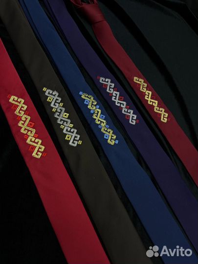 Галстук с башкирским орнаментом