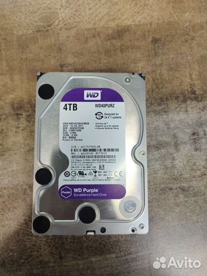 Жесткий диск 3.5 4Tb WD40purz