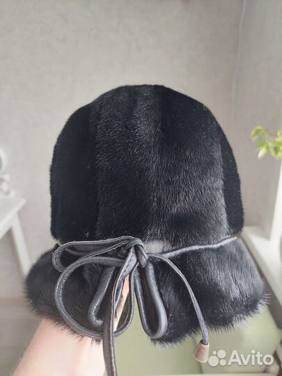 Шапка женская нереально чёрная р.55