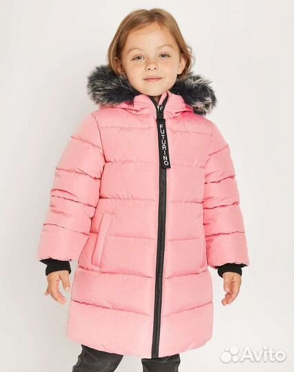 Пуховик (пальто/куртка зимняя) 122 для девочки