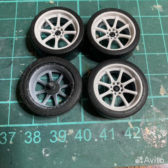 Диски колеса на сборную модель автомобиля 1:24