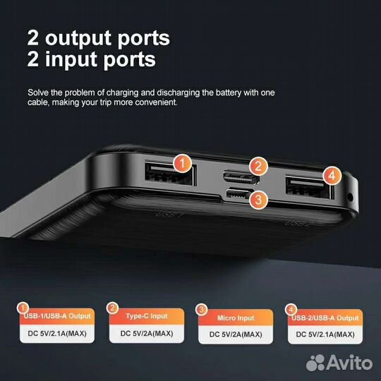 Повербанк Kuulaa 10 000 Новый