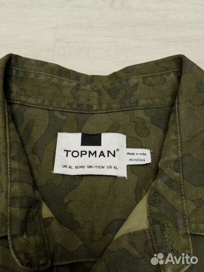 Джинсовая рубашка topman размер L