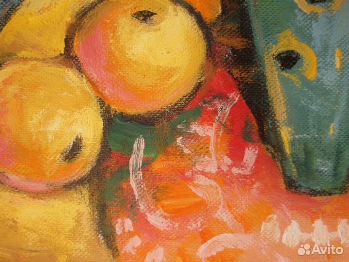 Картина маслом на подрамнике 30х30 см Натюрморт